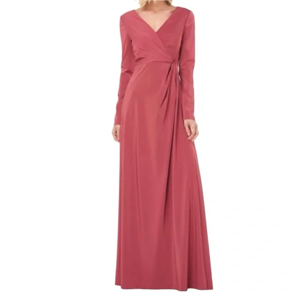 chinese dress ladies Kay Unger Womens Sydney Gown, 8, Pink